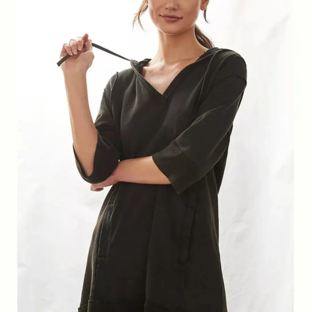 Anthropologie Daily Practice flounce hooded dress XS - Picture 2 of 10